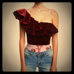 Johanna Ortiz Lorca Velvet Bodysuit